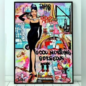 Designer inspired 8.5"×11" Framed Wall Art